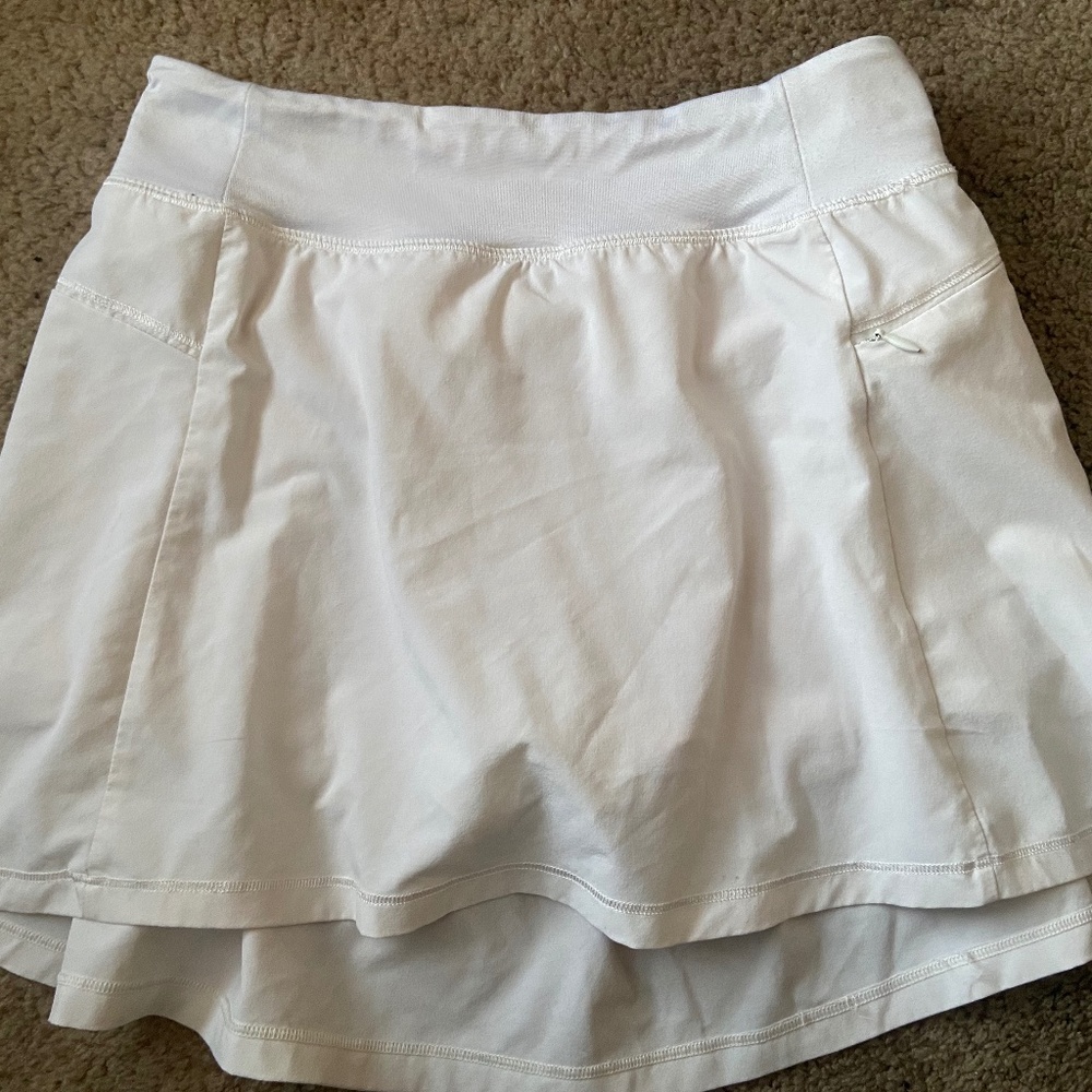 All In Motion White Skirt
